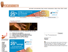 Tablet Screenshot of percussionista.com.br